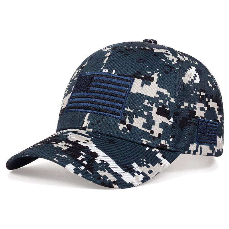 USA Flag Camouflage embroidery Adjustable Outdoor Baseball Cap For Men Women