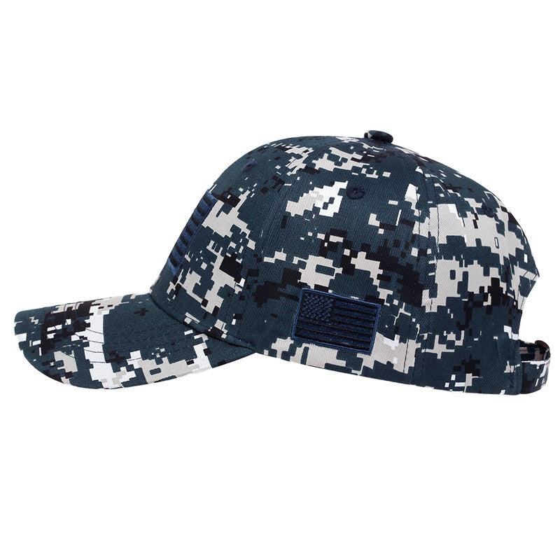 USA Flag Camouflage embroidery Adjustable Outdoor Baseball Cap For Men Women