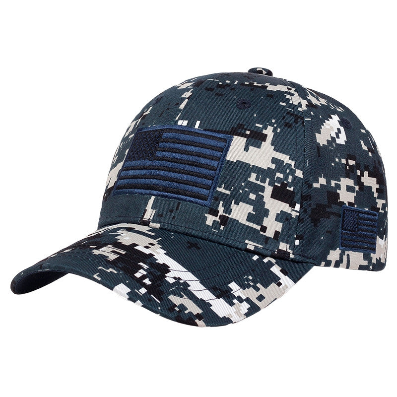 USA Flag Camouflage embroidery Adjustable Outdoor Baseball Cap For Men Women