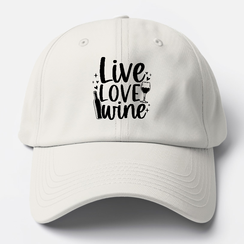 live love wine Hat