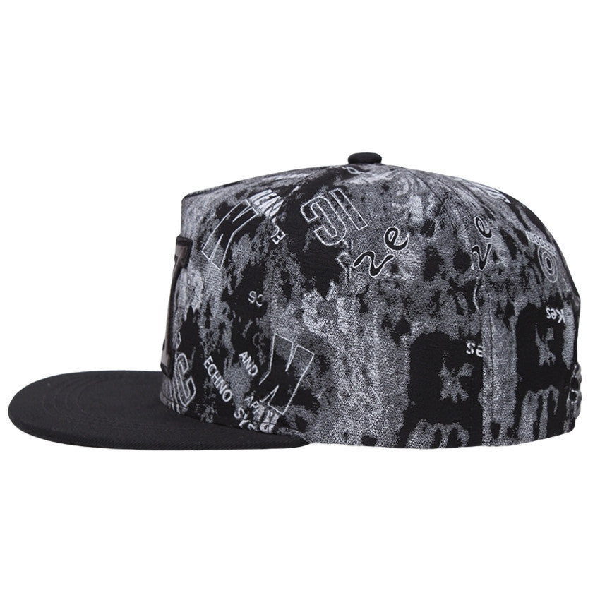 Hip hop snapback K Letter Embroidery Adjustable Baseball Cap For Men and Women