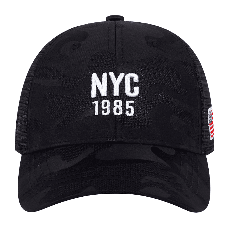 NYC 1985 Embroidery camouflage Mesh Adjustable Baseball Cap For Men and Women