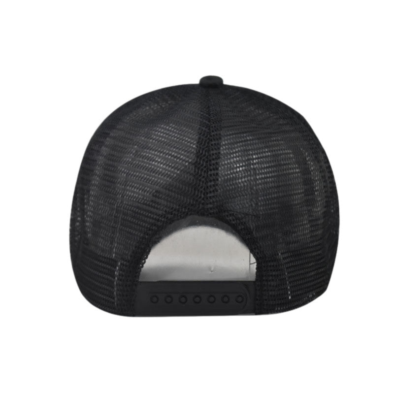 Letter R embroidery Hip Hop Adjustable Mesh Visor Baseball Cap for Men Women