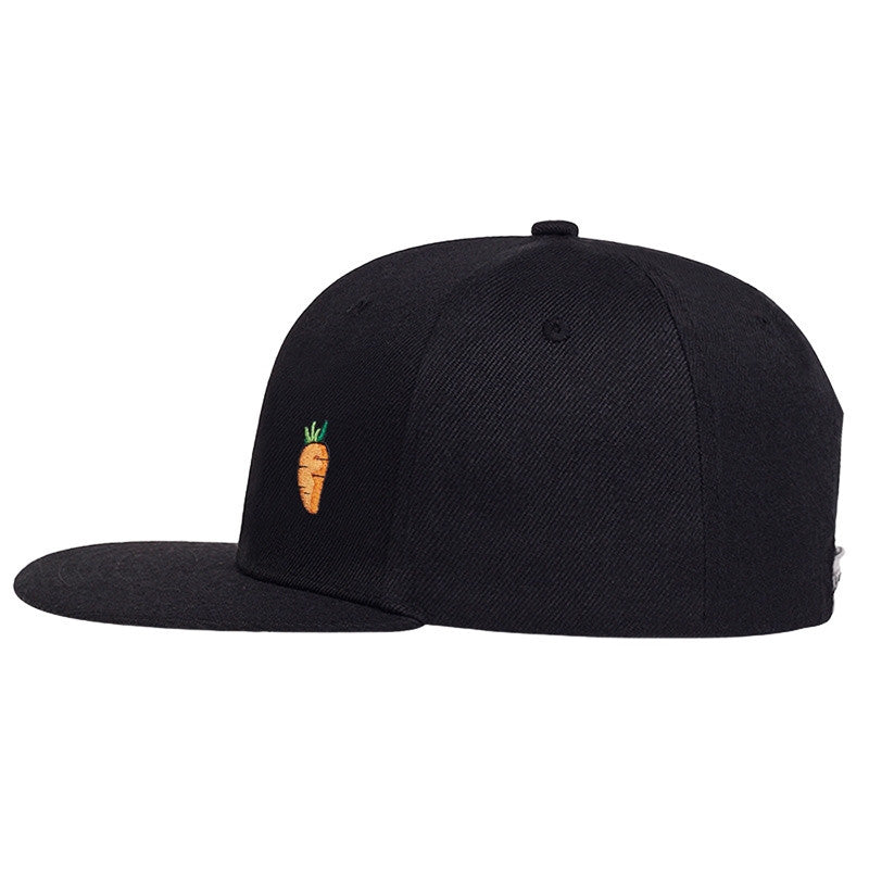 Fashion Cartoon Carrot embroidery Hip Hop Baseball Cap for Men Women