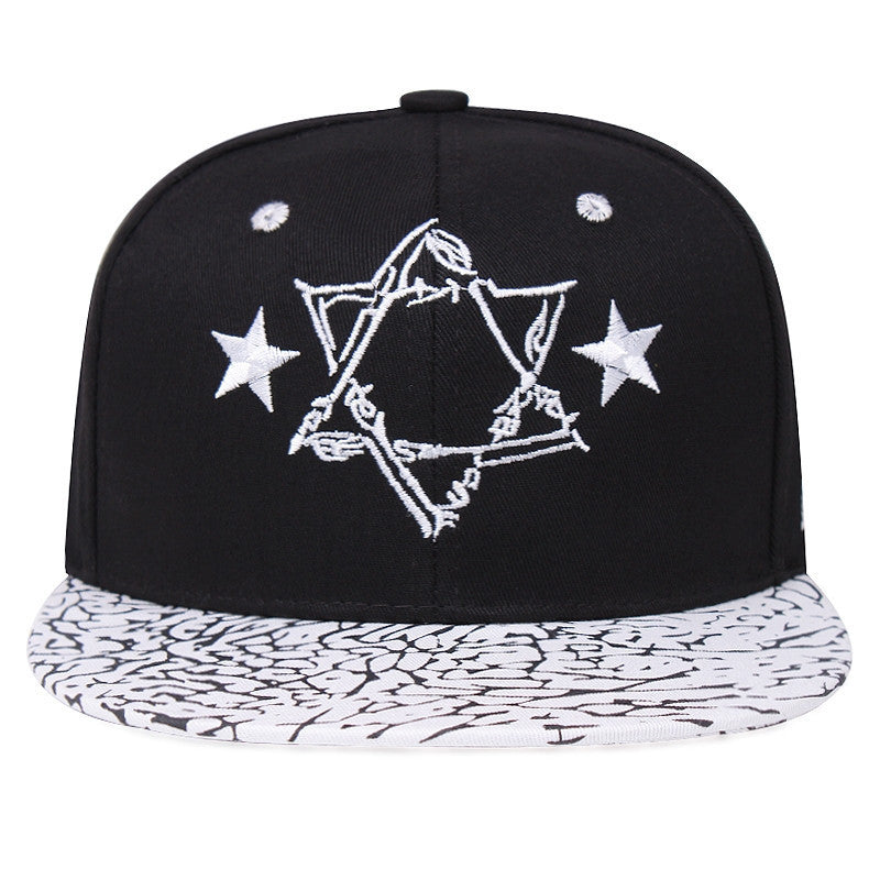 Fashion Five Pointed Star Adjustable Baseball Cap for Men and Women