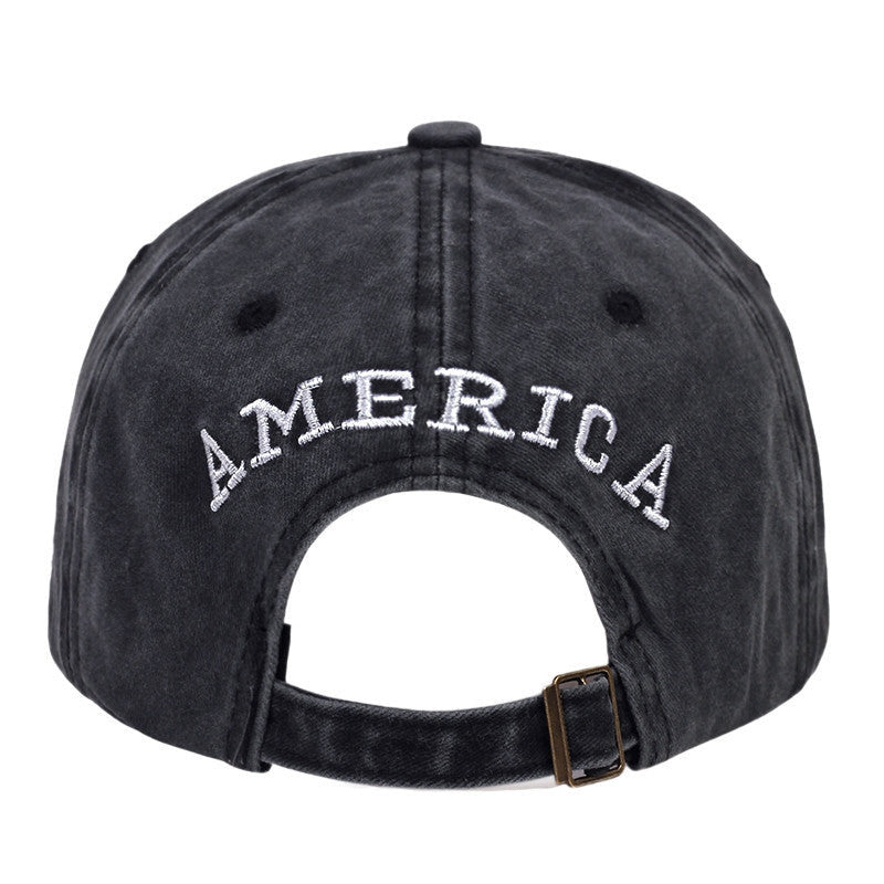 America USA Flag embroidery Adjustable Outdoor Baseball Cap For Men Women